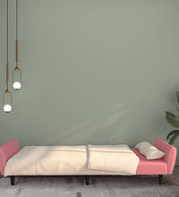 Schlafsofa 2-Sitzer Rosa Samt