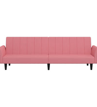 Schlafsofa 2-Sitzer Rosa Samt
