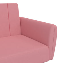 Schlafsofa 2-Sitzer Rosa Samt