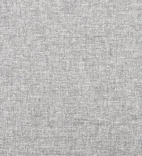 Schlafsofa 2-Sitzer mit 2 Kissen Hellgrau Stoff