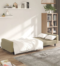 Schlafsofa 2-Sitzer Cappuccino-Braun Kunstleder