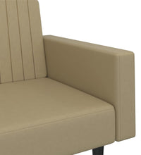 Schlafsofa 2-Sitzer Cappuccino-Braun Kunstleder