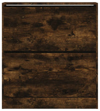 Schuhschrank Räuchereiche 80x21x87,5 cm Holzwerkstoff