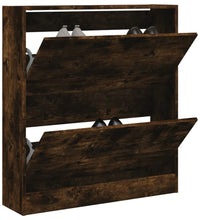 Schuhschrank Räuchereiche 80x21x87,5 cm Holzwerkstoff