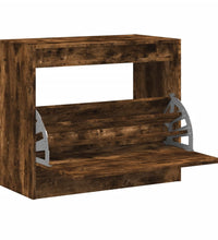 Schuhschrank Räuchereiche 80x42x69 cm Holzwerkstoff