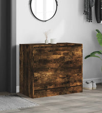 Schuhschrank Räuchereiche 80x42x69 cm Holzwerkstoff