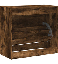 Schuhschrank Räuchereiche 80x42x69 cm Holzwerkstoff
