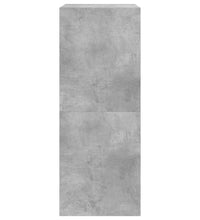 Schuhschrank mit 2 Klappen Betongrau 60x42x108 cm