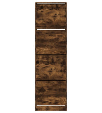 Schuhschrank mit 4 Klappen Räuchereiche 60x42x204 cm