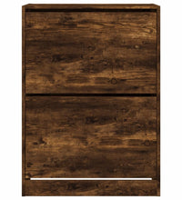 Schuhschrank mit 2 Klappen Räuchereiche 80x42x108 cm