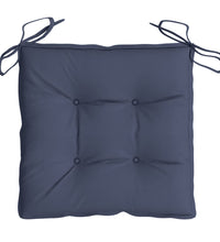 Stuhlkissen 4 Stk. Marineblau 40x40x7 cm Oxford-Gewebe