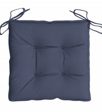 Stuhlkissen 2 Stk. Marineblau 50x50x7 cm Oxford-Gewebe