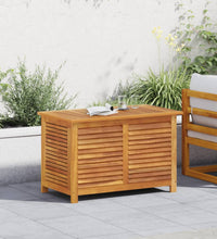 Gartenbox mit Lüftungsschlitzen 90x50x56 cm Massivholz Akazie