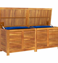 Gartenbox mit Lüftungsschlitzen 150x50x56 cm Massivholz Akazie