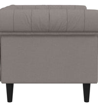 Chesterfield-Sessel Taupe Stoff