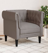 Chesterfield-Sessel Taupe Stoff