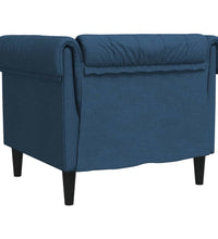 Chesterfield-Sessel Blau Stoff