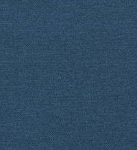 Chesterfield-Sofa 2-Sitzer Blau Stoff