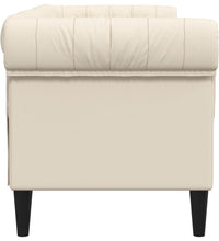 2-Sitzer-Sofa Chesterfield Leinen