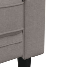 Chesterfield-Sofa 3-Sitzer Taupe Stoff