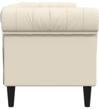 3-Sitzer-Sofa Chesterfield Leinen