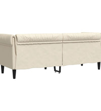 3-Sitzer-Sofa Chesterfield Leinen