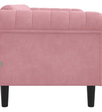 Sofa 2-Sitzer Rosa Samt