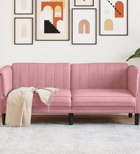 Sofa 2-Sitzer Rosa Samt