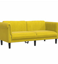 Sofa 2-Sitzer Gelb Samt