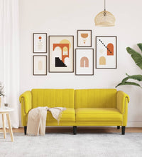 Sofa 2-Sitzer Gelb Samt