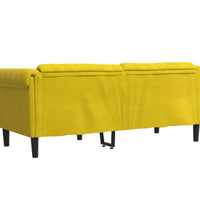 Sofa 2-Sitzer Gelb Samt