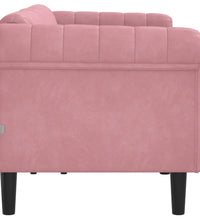 Sofa 3-Sitzer Rosa Samt