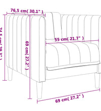 Sessel Hellgrau Stoff