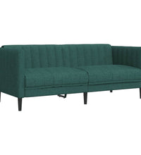 Sofa 2-Sitzer Dunkelgrün Stoff