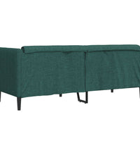 Sofa 2-Sitzer Dunkelgrün Stoff