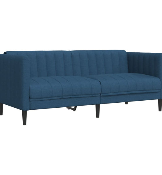 Sofa 2-Sitzer Blau Stoff