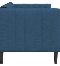 Sofa 2-Sitzer Blau Stoff