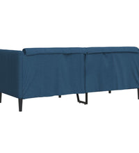 Sofa 2-Sitzer Blau Stoff