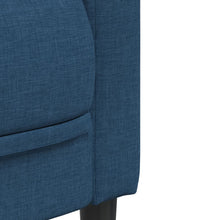 Sofa 2-Sitzer Blau Stoff