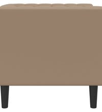 Chesterfield-Sessel Cappuccino Kunstleder
