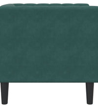 Chesterfield-Sessel Dunkelgrün Samt