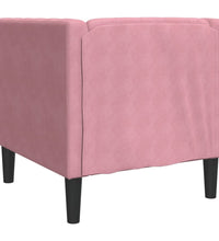 Chesterfield-Sessel Rosa Samt