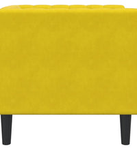 Chesterfield-Sessel Gelb Samt