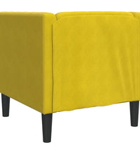 Chesterfield-Sessel Gelb Samt