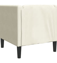 Chesterfield-Sessel Creme Samt