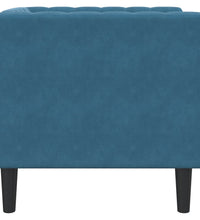 Chesterfield-Sessel Blau Samt