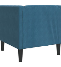 Chesterfield-Sessel Blau Samt