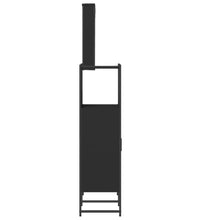 3-tlg. Badmöbel-Set Schwarz Holzwerkstoff