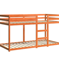 Etagenbett Wachsbraun 90x200 cm Massivholz Kiefer