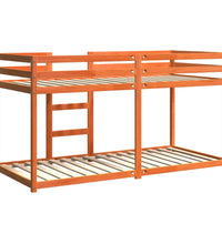 Etagenbett Wachsbraun 90x200 cm Massivholz Kiefer